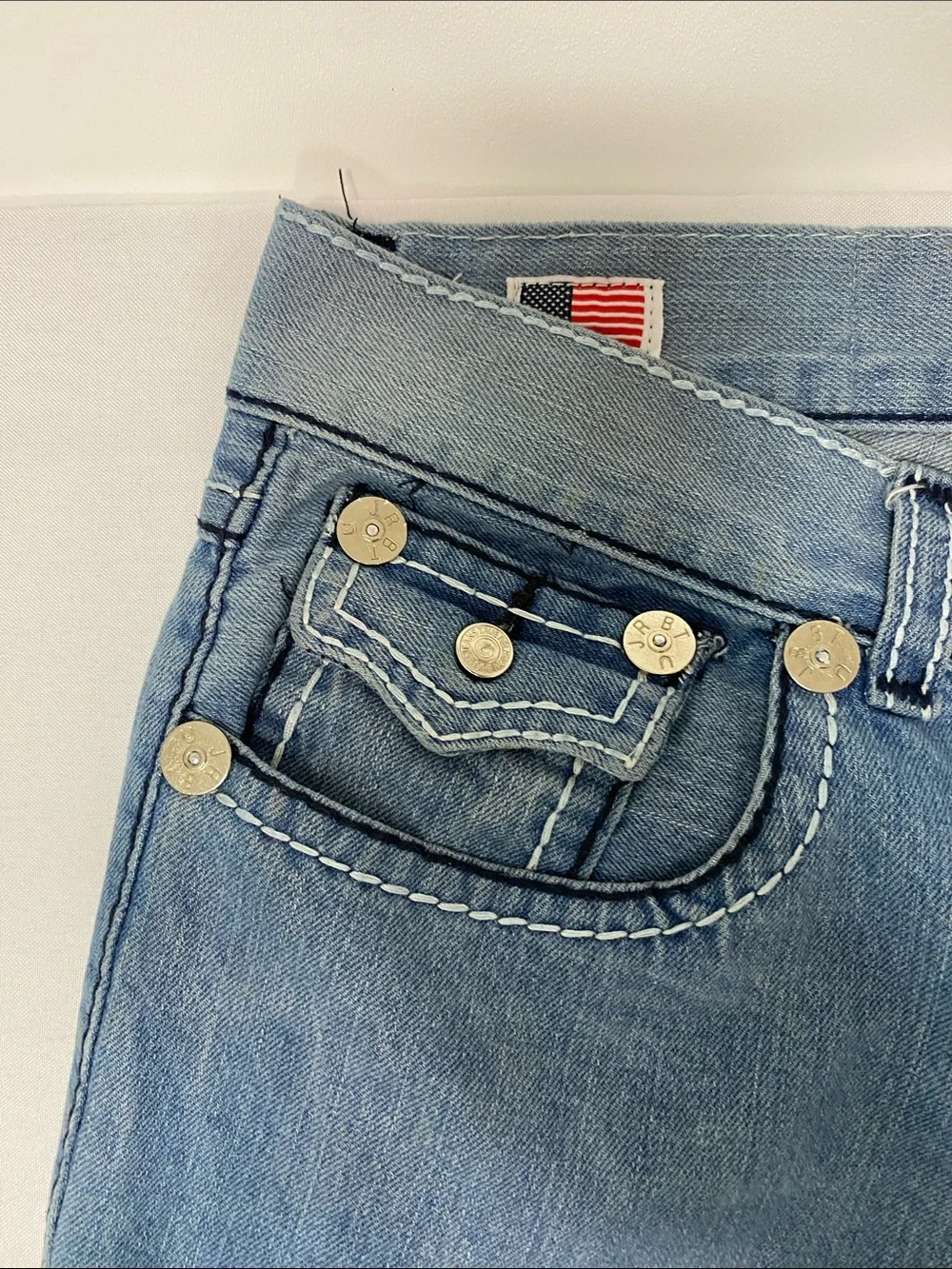 True Religion Men’s Light Blue Relaxed Jeans